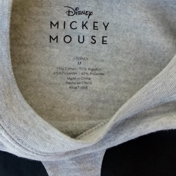 Disney Mickey Mouse Santa cropped sweatshirt Size M - Picture 4 of 4